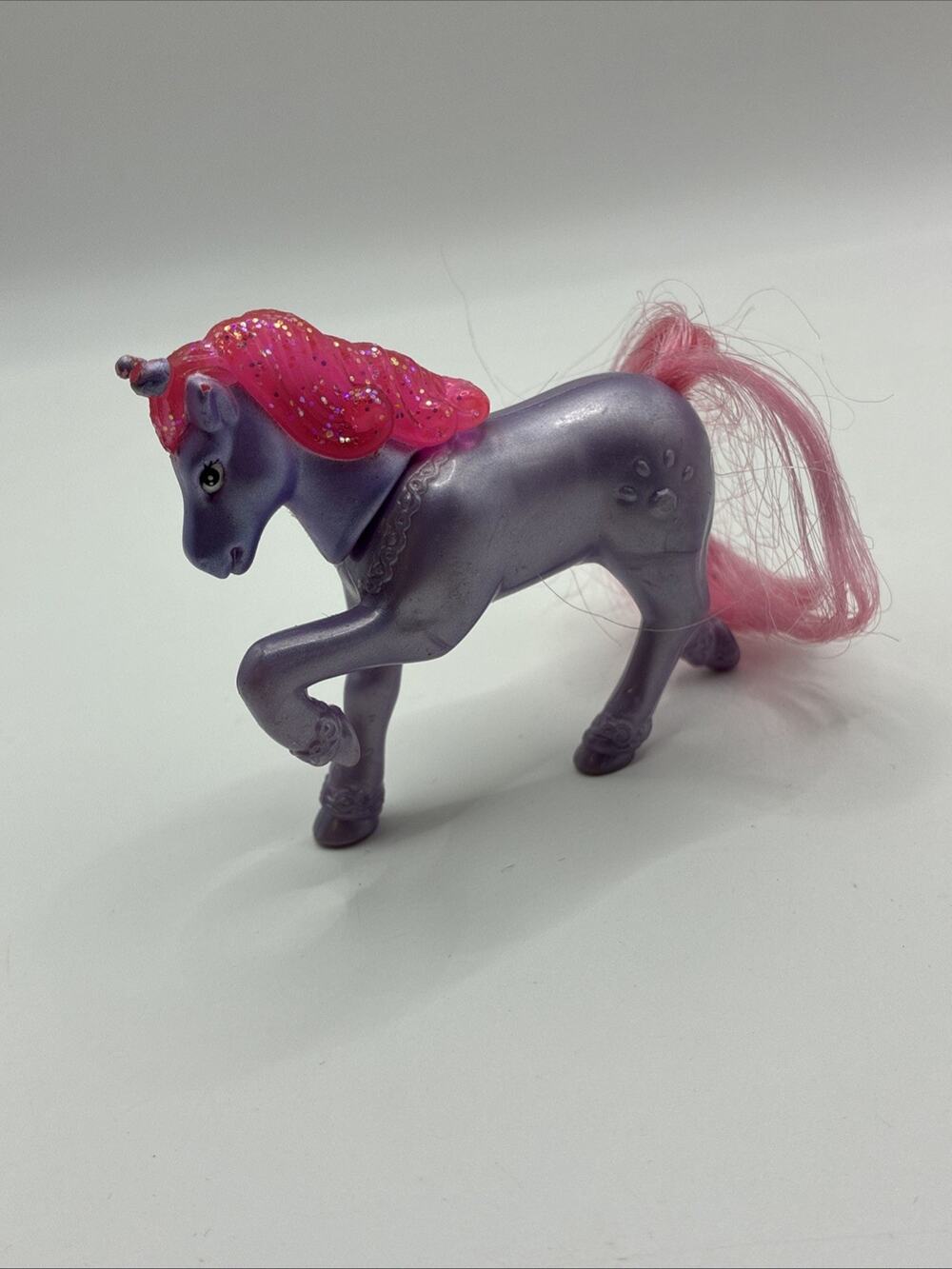 Vintage 1996 Tonka Littlest Pet Shop Purple Unicorn 2.5" Toy Figure
